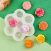 Rose, Peony, Floral Fragrance, Candle, Silicone Mold, Cake Decoration, Small Flowers, DIY Car Plaster Mold Baking Accessories - Image 2