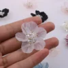 Acrylic Rose Pearl Crystal Petal Flower Floral Sewing Patches Patch for Dress Making Diy Craft - Image 4