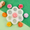 Rose, Peony, Floral Fragrance, Candle, Silicone Mold, Cake Decoration, Small Flowers, DIY Car Plaster Mold Baking Accessories - Image 4