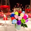 Artificial Rose Flowers Bouquet Bride Red Rose Soap Fake Rose Flowers White Pink Wedding Decorations Valentine's Day Gift - Image 4
