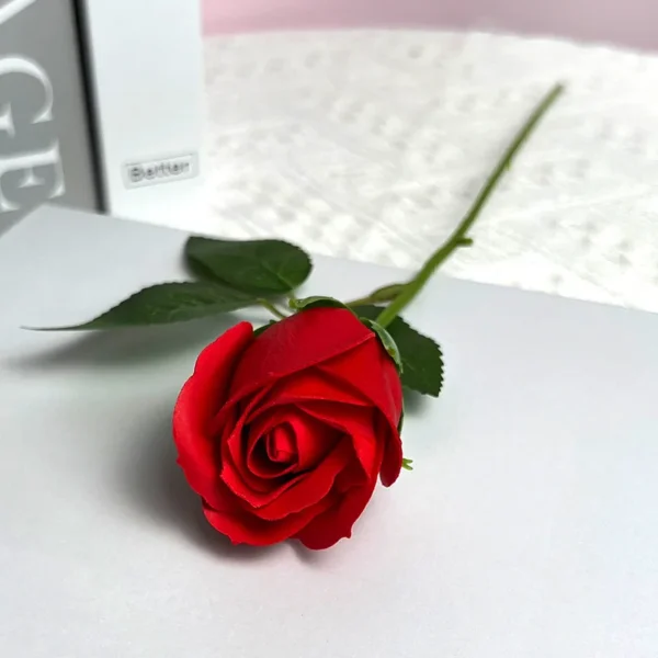 Artificial Rose Flowers Bouquet Bride Red Rose Soap Fake Rose Flowers White Pink Wedding Decorations Valentine's Day Gift - Image 5