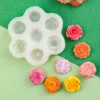 Rose, Peony, Floral Fragrance, Candle, Silicone Mold, Cake Decoration, Small Flowers, DIY Car Plaster Mold Baking Accessories - Image 3