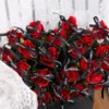 Carnation Rose Artificial Soap Flowers with Gift Box Red Flower Valentine's Day Gift Home Party Wedding Bride Decoration - Image 2