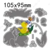 Cute Duck New Metal Cutting Dies Smell The Flowes Stencils for Making Scrapbooking DIY Cards Embossing Cut Die Decorative Craft - Image 2