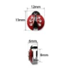 8mm/10mm Ladybug Slide Charms For Bracelet Women Jewelry Making Dog Pet Collar DIY Keychain Accessories Gift - Image 2