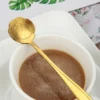 Stainless Steel Breakfast Spoon Sakura Petal Rice Scoop Creative Gold Coffee Stirrer Minimalist Flower Design Dessert Spoon - Image 4
